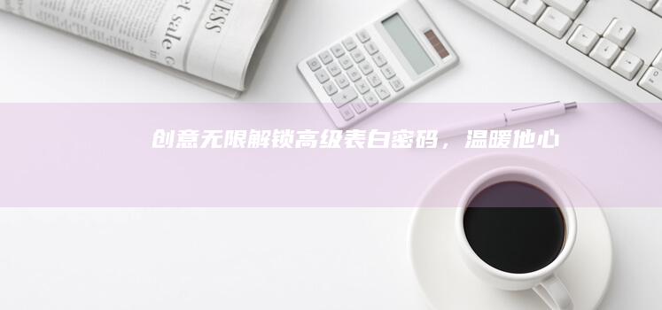 创意无限：解锁高级表白密码，温暖他心